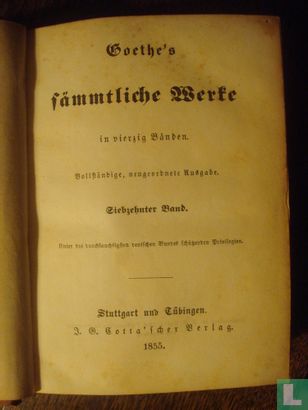 Goethe's Sämmtliche Werke - Afbeelding 3