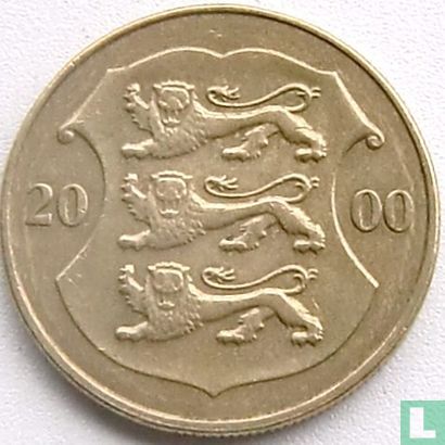Estonia 1 kroon 2000 - Image 1