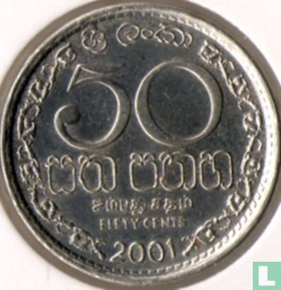 Sri Lanka 50 cents 2001 - Image 1