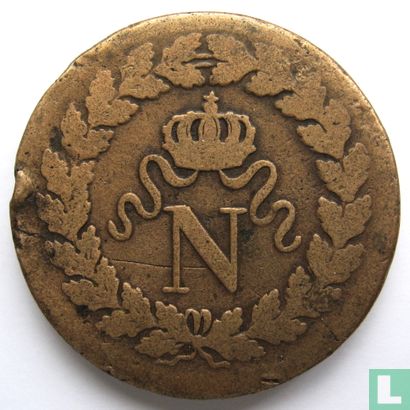 France 1 décime 1814 (N - DÉCIME. 1814.) - Image 2
