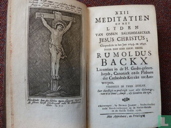 XII meditatien op het lyden van onsen salighmaker Jesus Christus, ghepredickt in het jaer 1693 en 1697 - Afbeelding 3