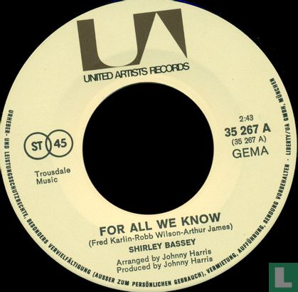 For All We Know - Afbeelding 3