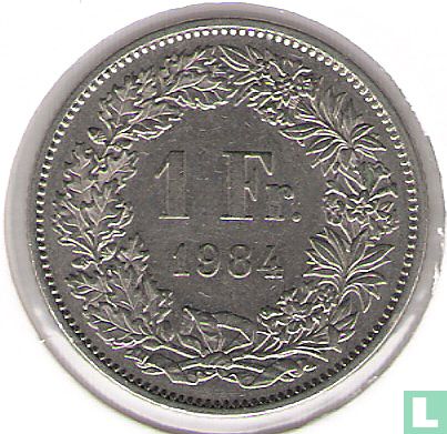 Zwitserland 1 franc 1984 - Afbeelding 1