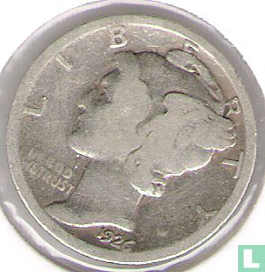 États-Unis 1 dime 1926 (sans lettre) - Image 1