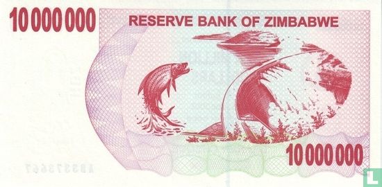 Simbabwe 10 Million Dollars 2008 (P55a) - Bild 2