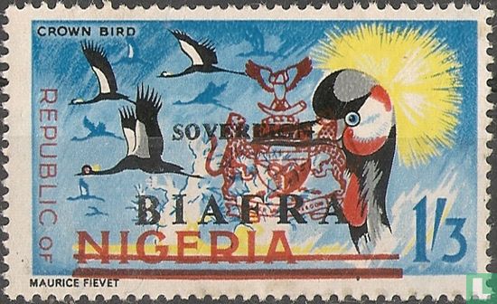  Aufdruck Sovereign auf Briefmarken von Nigeria