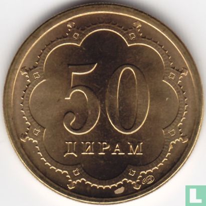 Tajikistan 50 dirams 2001 - Image 2