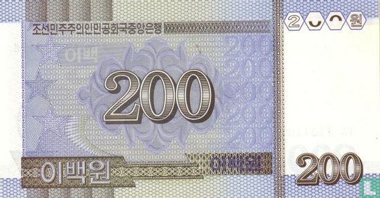 Corée du Nord 200 Won 2005 - Image 2