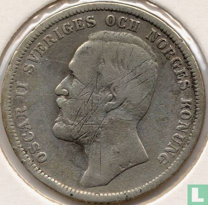 Zweden 1 krona 1904  - Afbeelding 2