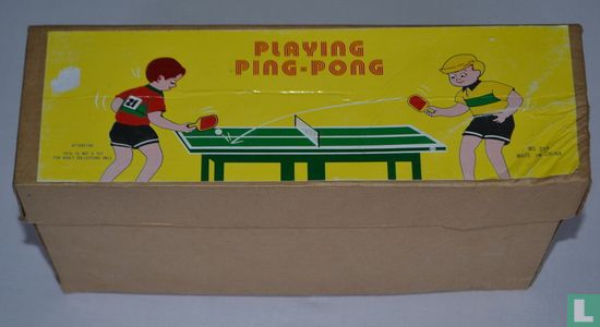 Blikken ping/pong spelers. Mechanisch speelgoed - Afbeelding 3
