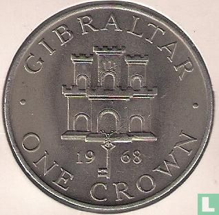 Gibraltar 1 crown 1968 - Image 1