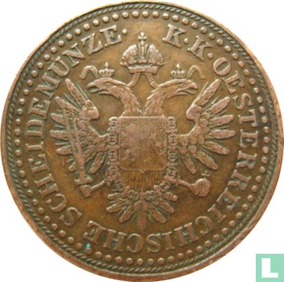 Oostenrijk 3 kreuzer 1851 (B) - Afbeelding 2