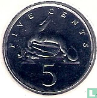 Jamaïque 5 cents 1990 - Image 2