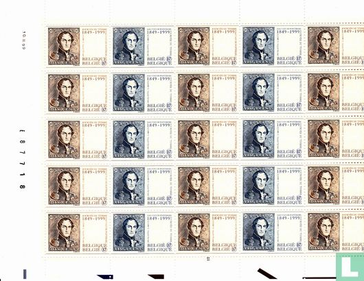 Verjaardag van de eerste Belgische postzegel