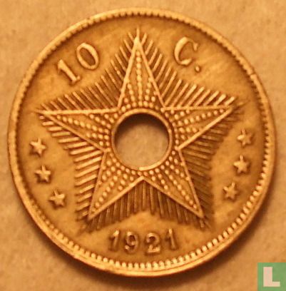 Belgian Congo 10 centimes 1921 (type 1) - Image 1
