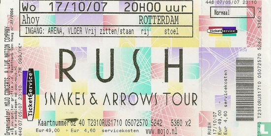 20071017 Rush - Snakes & arrows tour - Image 1