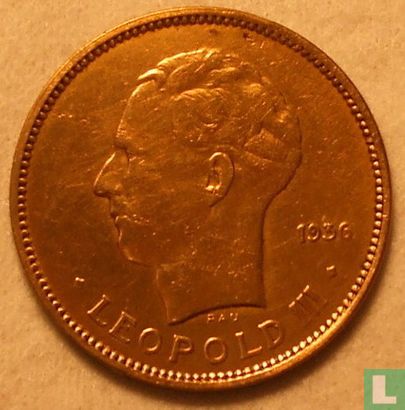 Belgisch-Kongo 5 Franc 1936 - Bild 1