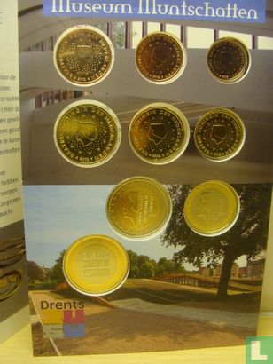 Pays-Bas coffret 2012 (avec médaille bicolore) "Drents museum" - Image 2