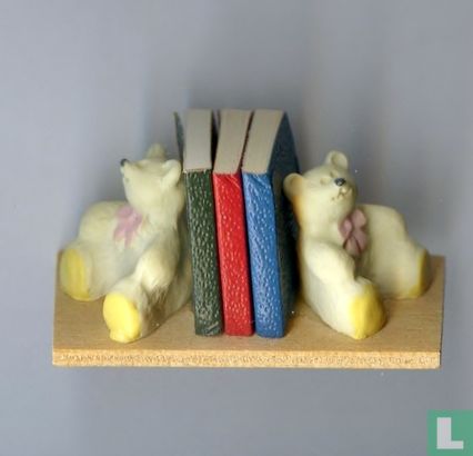 Miniatuur beren boekensteunen