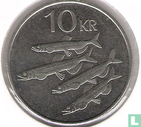 Island 10 Krónur 1994 - Bild 2