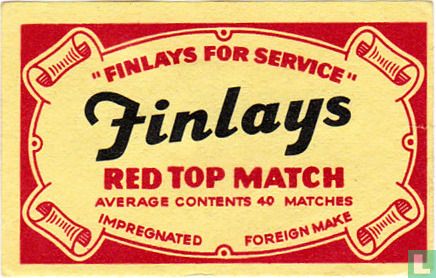 Finlays safety match - Red Top Match