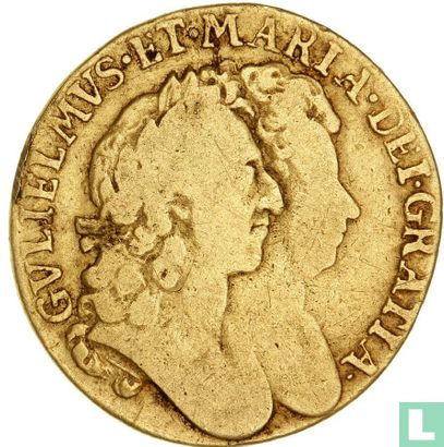 Engeland 1 guinea 1694 - Afbeelding 2