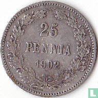 Finland 25 penniä 1902 - Afbeelding 1