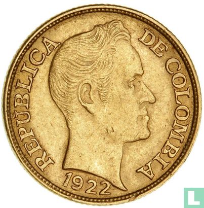Colombia 5 pesos 1922 - Image 1