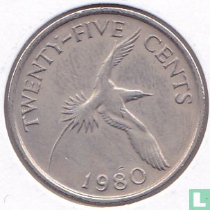 Bermuda 25 cents 1980 - Image 1