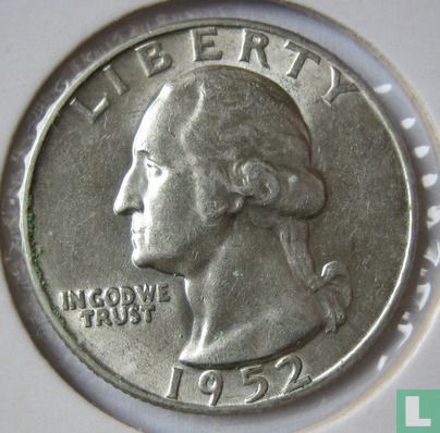 États-Unis ¼ dollar 1952 (D) - Image 1