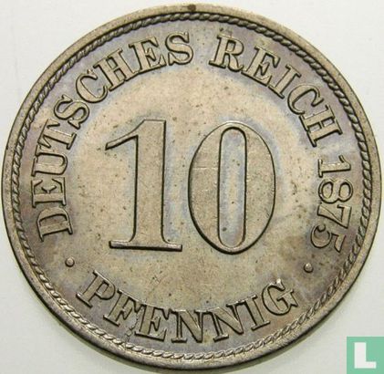 German Empire 10 pfennig 1875 (A) - Image 1