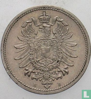 Duitse Rijk 10 pfennig 1876 (H) - Afbeelding 2