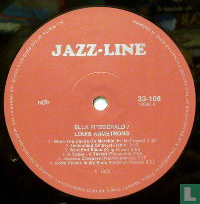 Ella Fitzgerald & Louis Armstrong - Archive off Jazz Volume 11 - Afbeelding 3
