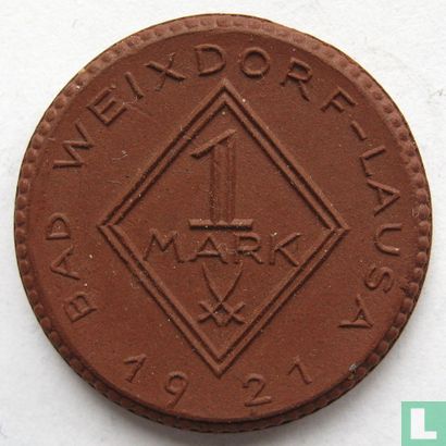 Bad Weixdorf-Lausa 1 mark 1921 - Afbeelding 1