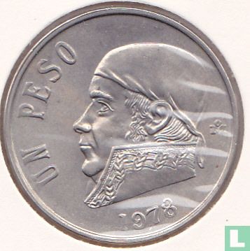 Mexico 1 peso 1978 (open 8) - Afbeelding 1