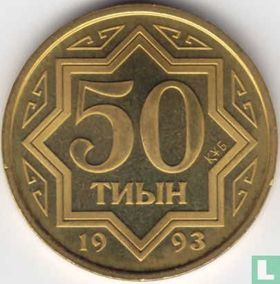 Kazachstan 50 tyin 1993 (PROOF) - Afbeelding 1
