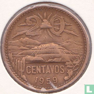 Mexique 20 centavos 1959 - Image 1