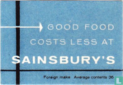 Good food costs less at Sainsbury's