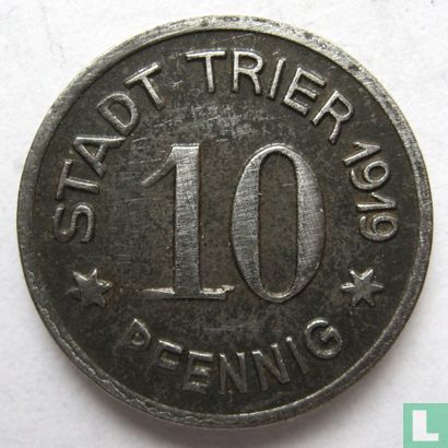 Trier 10 pfennig 1919 - Afbeelding 1