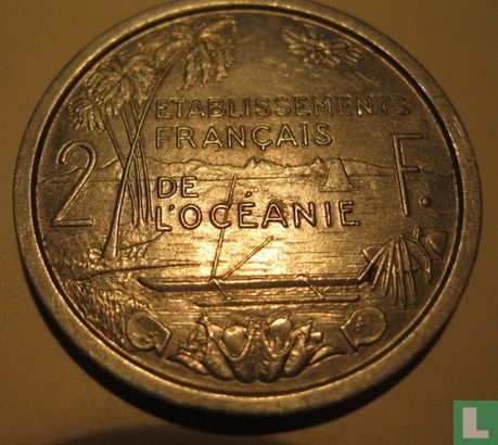 French Oceania 2 francs 1949 - Image 2