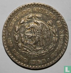 Mexique 1 peso 1958 - Image 1