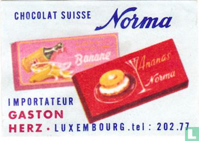 Norma chocolat suisse - Gaston Herz