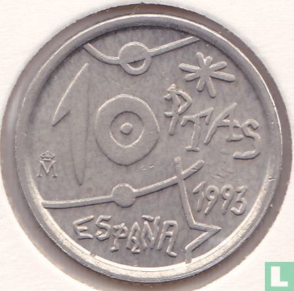Spain 10 pesetas 1993 "100th anniversary Birth of Joan Miró" - Image 1