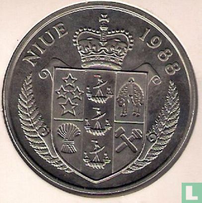 Niue 5 dollars 1988 "European Football Championship in Germany" - Image 1