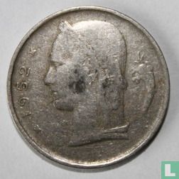 Belgique 1 franc 1952 (FRA-sans RAU) - Image 1