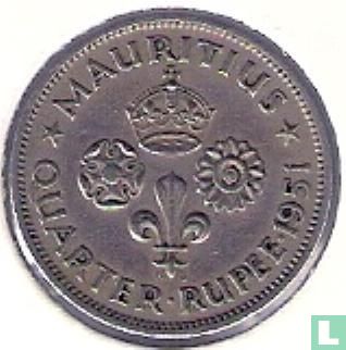 Maurice ¼ rupee 1951 - Image 1