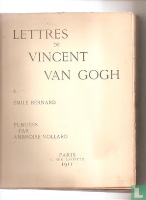 Lettres de Vincent Van Gogh à Emile Bernard - Afbeelding 2