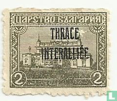 Bulgarischer Briefmarken mit Aufdruck