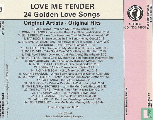 Love Me Tender - 24 Golden Love Songs - Afbeelding 2