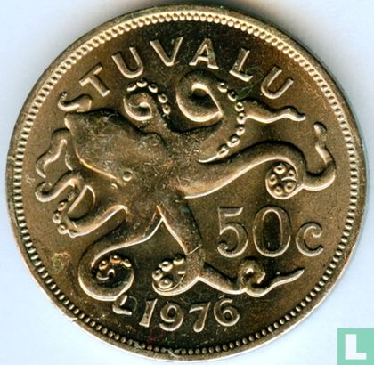 Tuvalu 50 cents 1976 - Image 1